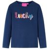 T-shirt enfants &agrave; manches longues bleu marine 104