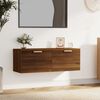 vidaXL Armoire murale Ch&ecirc;ne marron 100x36,5x35 cm Bois d'ing&eacute;nierie