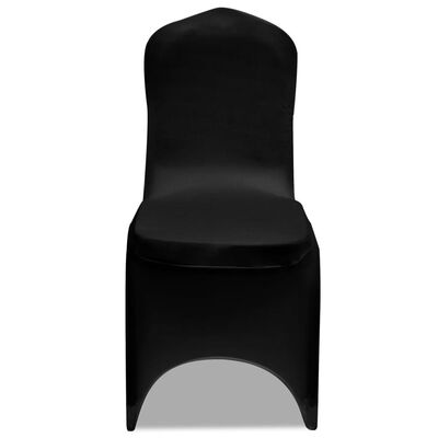 vidaXL Housses élastiques de chaise Noir 30 pcs
