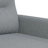 vidaXL Ensemble de canap&eacute;s 3 pcs coussins gris clair tissu