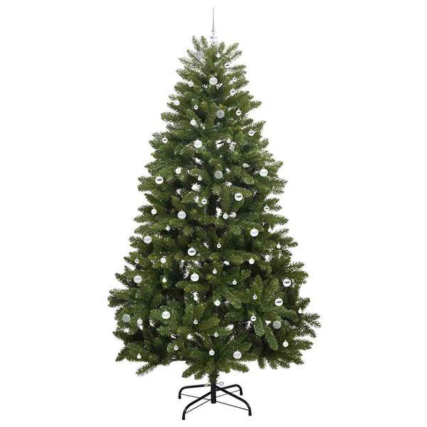vidaXL Sapin de No&euml;l artificiel avec 300 LED Vert 300 cm PVC et m&eacute;tal