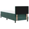 vidaXL Lit &agrave; ressorts avec matelas Vert fonc&eacute; 80 x 200 cm Velours