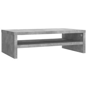 vidaXL Support de moniteur Gris b&eacute;ton 42x24x13 cm Bois d'ing&eacute;nierie
