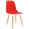 vidaXL Chaises de salle &agrave; manger 6 pcs Rouge 47 x 50,5 x 83 cm