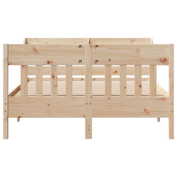 vidaXL Cadre de lit sans matelas 150x200 cm bois de pin massif