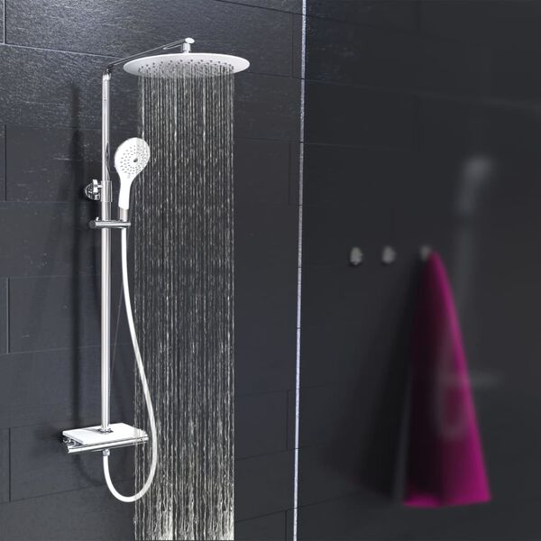 EISL Ensemble de douche de t&ecirc;te et mitigeur thermostatique GRANDE VITA