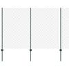 vidaXL Cl&ocirc;ture grillag&eacute;e avec poteau 10 x 1,5 m Acier recouvert de PVC
