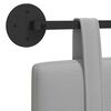 vidaXL T&ecirc;te de lit suspendue Uni Gris nuage 100 x 55 x 5 cm tissu