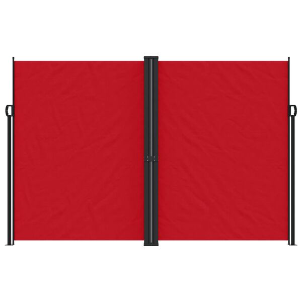 vidaXL Auvent latéral rétractable Rouge 220x1200 cm