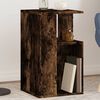 vidaXL Table d'appoint ch&ecirc;ne fum&eacute; 35x35x60 cm bois d'ing&eacute;nierie