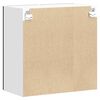 vidaXL Armoire murale de cuisine avec porte en verre Lucca noir