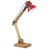 vidaXL Lampe de bureau 25 W rouge d&eacute;lav&eacute; 23x18x96 cm E27
