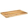 vidaXL Dessus de table rectangulaire bois massif de manguier brut