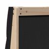 vidaXL T&ecirc;te de lit capitonn&eacute;e Noir 135 cm Pin massif