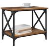 vidaXL Table d'appoint Bois ancien 55 x 38 x 45 cm Bois d'ing&eacute;nierie
