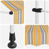 vidaXL Auvent r&eacute;tractable manuel 350 cm Rayures jaunes et bleues