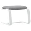 vidaXL Repose-pied Gris clair 51x41x40 cm Tissu