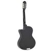 vidaXL Guitare découpée classique occidentale égaliseur 6 cordes Noir