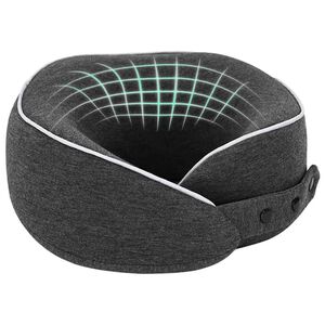 vidaXL Coussin de voyage pour le cou Gris fonc&eacute;