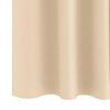 vidaXL Rideaux occultants avec anneaux 2 pcs Cr&egrave;me 140 x 140 cm