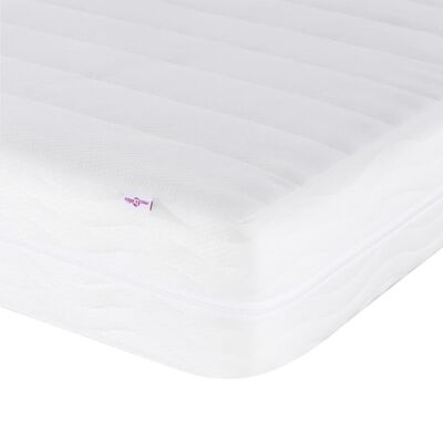 vidaXL Lit avec matelas bleu 140x190 cm velours