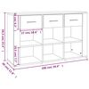 vidaXL Buffet Blanc brillant 100x30x59,5 cm Bois d'ing&eacute;nierie