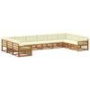 vidaXL Ensembles de canap&eacute;s 10 pc Bois d'Acacia Massif