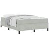 vidaXL Cadre de lit Gris clair 160 x 200 cm tissu