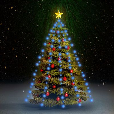 vidaXL Guirlande lumineuse d'arbre de Noël 150 LED Bleu 150 cm