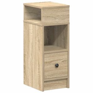 vidaXL Table de chevet avec tiroir ch&ecirc;ne sonoma 25x31x66 cm