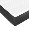 VidaXL Cadre de lit ottoman avec matelas noir 200x200 cm similicuir