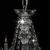 vidaXL Lustre avec perles Argent&eacute; 12 ampoules E14