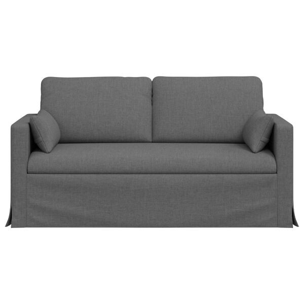 vidaXL Canap&eacute; Gris fonc&eacute;