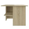 vidaXL Table basse ch&ecirc;ne sonoma 90x60x46,5 cm bois d'ing&eacute;nierie