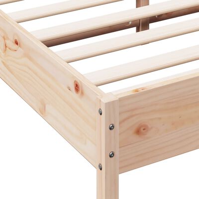 vidaXL Cadre de lit sans matelas 120x200 cm bois de pin massif