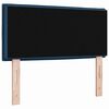 vidaXL T&ecirc;te de lit avec t&ecirc;te de lit Bleu 90 cm Cuir synth&eacute;tique