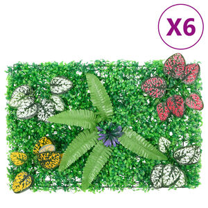 vidaXL Cl&ocirc;ture &agrave; plantes artificielles 6 pcs vert 40x60 cm