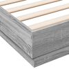 vidaXL Cadre de lit sans matelas sonoma gris 140x200 cm
