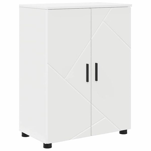 vidaXL Cabinet de salle de bain avec stockage Blanc 60 x 35 x 80 cm