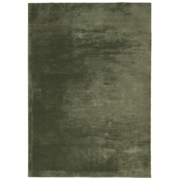 vidaXL Tapis HUARTE &agrave; poils courts doux lavable vert for&ecirc;t 160x230 cm