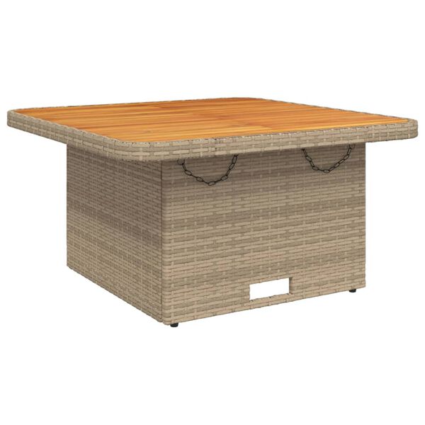 vidaXL Ensemble &agrave; manger de jardin avec coussins 5pcs Beige poly rotin