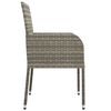 vidaXL Chaises de jardin avec coussins lot de 2 R&eacute;sine tress&eacute;e Gris