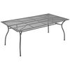 vidaXL Ensemble &agrave; manger de jardin 7 pcs Acier Anthracite