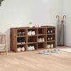 vidaXL Cabinet &agrave; chaussures avec &eacute;tag&egrave;re Bois ancien 103 x 30 x 51 cm