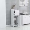 vidaXL Armoire de salle de bain Blanc 30x30x95 cm Bois d'ing&eacute;nierie