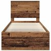 vidaXL Cadre de lit Bois ancien 100 x 200 cm Bois de pin massif
