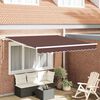 vidaXL Auvent manuel r&eacute;tractable marron 300x250 cm