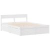 vidaXL Cadre de lit sans matelas blanc 140x200 cm bois de pin massif