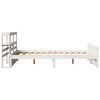 vidaXL Cadre de lit avec t&ecirc;te de lit sans matelas blanc 140x190 cm