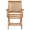 vidaXL Chaises pliables de jardin avec coussins lot de 8 Teck solide